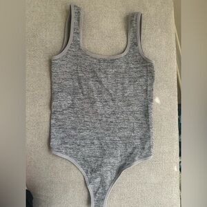 Colsie Ribbed Gray Women’s Bodysuit